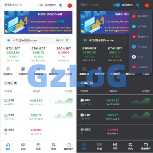 全开源Bbank多语言交易所二开平台币/矿机系统/分析师/币币合约交易