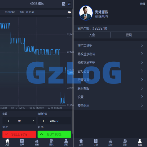 全新UI微交易系统/微盘秒合约源码/PC版微盘/虚拟币交易所源码