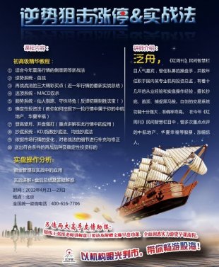 逆势狙击涨停+实战法(2012年4月21-23日) 主讲:泛舟