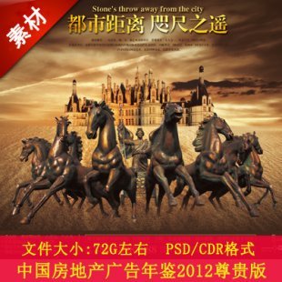 中国房地产广告年鉴2012尊贵版 PSD/CDR分层源文件平面设计素材