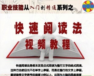 快速阅读法视频教程 速记培训训练软件 提高阅读速度 增强记忆力