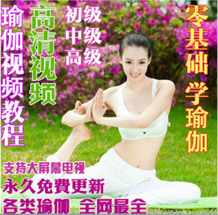 瑜伽视频教程全套初级高级学习教学高清减肥瘦身瑜伽大全零基础