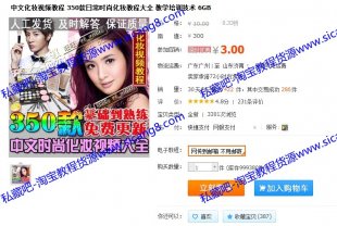 中文化妆视频教程 350款日常时尚化妆教程大全 教学培训技术 6GB