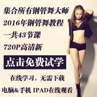 钢管舞教程 钢管舞舞蹈教学视频 高清全套培训教程
