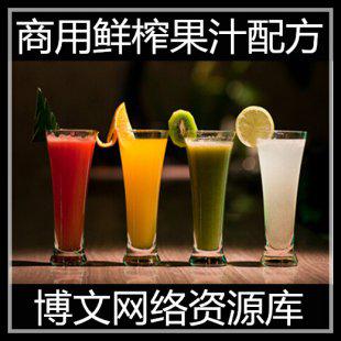 商用鲜榨果汁配方 酒店餐厅饮品配方资料