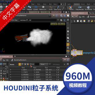 国外Houdini粒子系统全面核心训练视频教程 中文字幕翻译教程