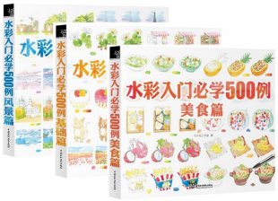 飞乐鸟 水彩入门必学500例 电子书水彩电子教程水彩临摹材料