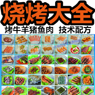 特色烧烤腌制独家秘方 烤牛羊猪鱼肉小吃配方技术大全创业资料