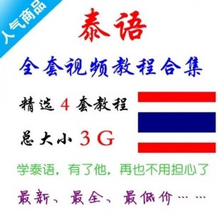 泰语自学视频教程全套/零基础/初级/实用泰语/合集 共3G