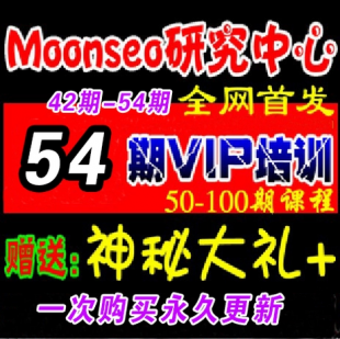Moonseo第54期~第42期培训VIP视频教程 seo优化实战课程
