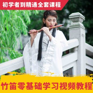 竹笛视频教程 笛子竹笛入门教学视频 零基础学习视频教程