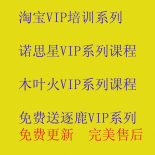 淘宝开店教程大全运营VIP课程逐鹿木叶火诺思星视频课程