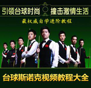 最权威台球/斯诺克视频教程大全 黑8桌球进阶自学教程和资料