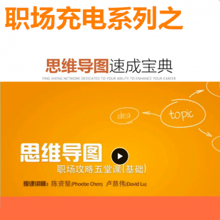 思维导图教程和时间管理教程 全套视频学习教程 最强大脑速成宝典