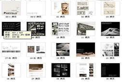 建筑学毕业生简历及作品集 经典简历模板 毕业设计考研出国排版