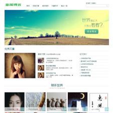 (带手机版数据同步)小清新优秀文章新闻博客类网站源码 个人博客美文织梦dedecms模板
