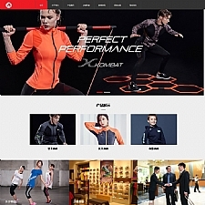 （自适应手机版）健身器材体育用品加盟店网站源码 运动服装加盟连锁店网站织梦模板