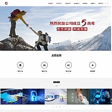 （自适应手机版）响应式信息技术类网站源码 HTML5响应式通用科技类织梦模板