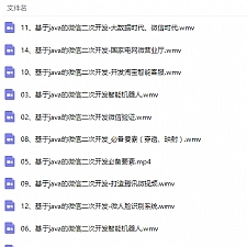 基于Java的微信公众号二次开发视频教程