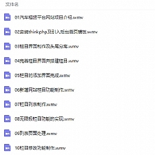 汽车租赁平台网站项目完整版开发实战案例视频教程