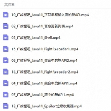 最新Java11新特性完整视频教程