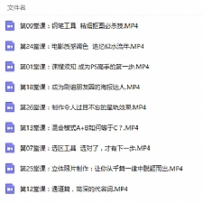 最新Photoshop零基础入门到精通视频教程