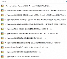 TypeScript极速完全进阶开发指南视频教程