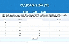 校无忧新高考选科系统 v1.0