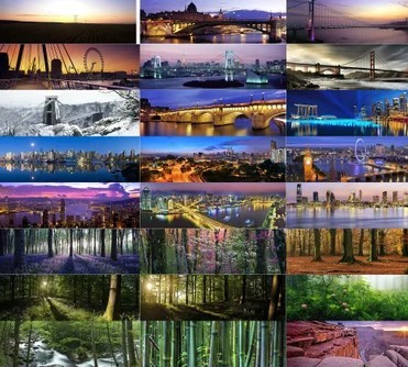 全景摄影图库宽幅 PS背景素材 高清风光城市风景图片2800张