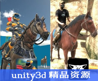 unity3d骑马动作动画素材 Horse Animset Pro 3.1.31骑马人物包