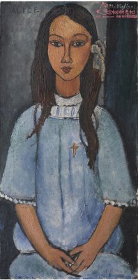 意大利绘画大师 莫迪里阿尼 高清油画肖像人体作品素材40幅