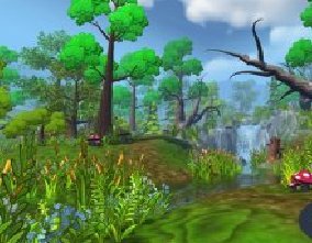 Unity3d卡通自然场景包 可自由组合游戏场景
