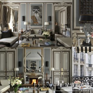 美式风格别墅软装素材-别墅方案软装素材方案样板 室内设计资料