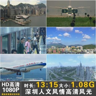 深圳城市交通视频素材 行人高楼企业宣传片影视广告视频素材