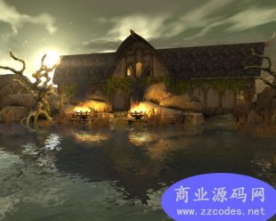 Unity魔幻风格场景 含天空盒、灯火和水效果