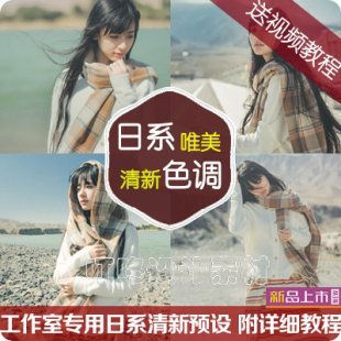 2016最新Lr预设日系 小清新人像调色风格送使用视频教程lightroom