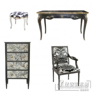 时尚装饰素材+经典款型+法式风格+家具+软装设计素材资料