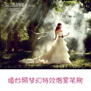 高清晰烟雾PS笔刷 影楼婚纱照 后期梦幻效果 设计素材PS画笔