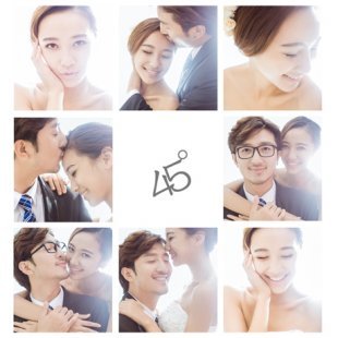 2015年 影楼最新韩式摄影 纯色主题室内景婚纱照样片 高清放大册