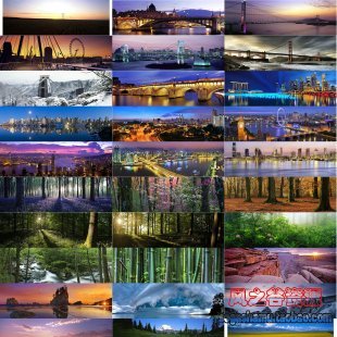 全景摄影图库 PS平面设计背景素材 城市风景图片2800张