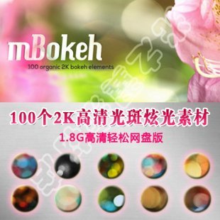 100组2k光斑光晕炫光修饰素材 婚庆MV影视广告微电影后期