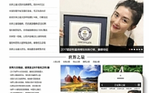 吉尼斯世界纪录新闻资讯类网站源码 织梦dedecms模板(带手机端)