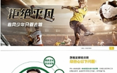 绿色体育培训网站源码 织梦dedecms模板[带手机版数据同步]