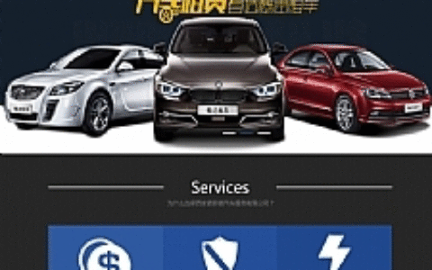 蓝白黑色汽车出租网站源码 织梦dedecms模板[带手机版数据同步]