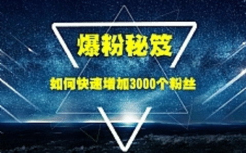 王通最新爆粉秘笈教程 教你快速增加3000个粉丝帮你多赚30万元