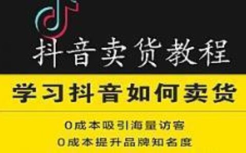 2020抖音电商运营淘客视频教程新手入门抖商营销教程卖货引流技巧_电商运营教程