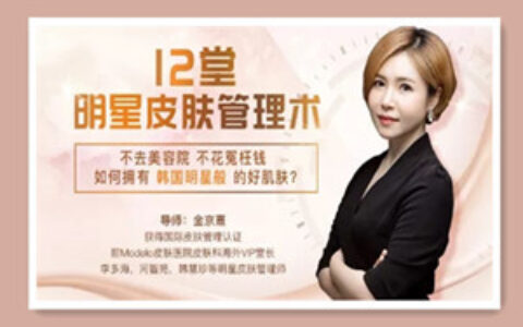 韩式肌肤的秘密：12堂明星皮肤管理术