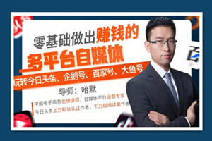 零基础做出赚钱的多平台自媒体