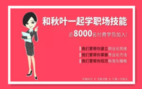 和秋叶一起学职场技能