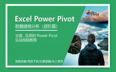 Excel Power Pivot数据建模分析（进阶篇）